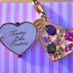 Juicy couture heart box charm Discontinued HTF